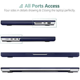 Cases & Skins: Suitable for  MacBook Pro 16 inch Case 2023 2022 2021 M2 A2780 A2485 M1 Pro/Max Hard Shell Case Keyboard Cover Blue
