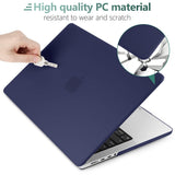 Cases & Skins: Suitable for  MacBook Pro 16 inch Case 2023 2022 2021 M2 A2780 A2485 M1 Pro/Max Hard Shell Case Keyboard Cover Blue