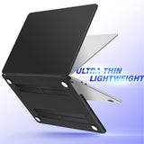 Cases & Skins: Suitable for  2023 2022 MacBook Air 13 inch case M2 Model A2681 Hard Shell Case Keyboard Cover Black