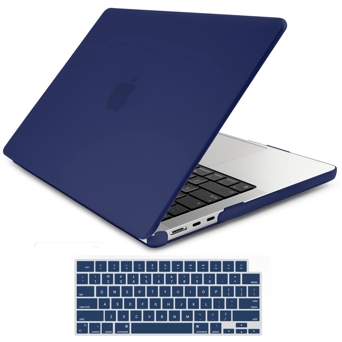 Cases & Skins: Suitable for  2023 2022 MacBook Air 13 inch case M2 Model A2681 Hard Shell Case Keyboard Cover Blue