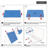 Cases & Skins: Suitable for  2023 2022 MacBook Air 13 inch case M2 Model A2681 Hard Shell Case Keyboard Cover Blue