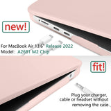 Cases & Skins: Suitable for  2023 2022 MacBook Air 13 inch case M2 Model A2681 Hard Shell Case Keyboard Cover Sold Pink