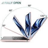 Cases & Skins: Suitable for  2023 2022 MacBook Air 13 inch case M2 Model A2681 Hard Shell Case Keyboard Cover Sold Pink