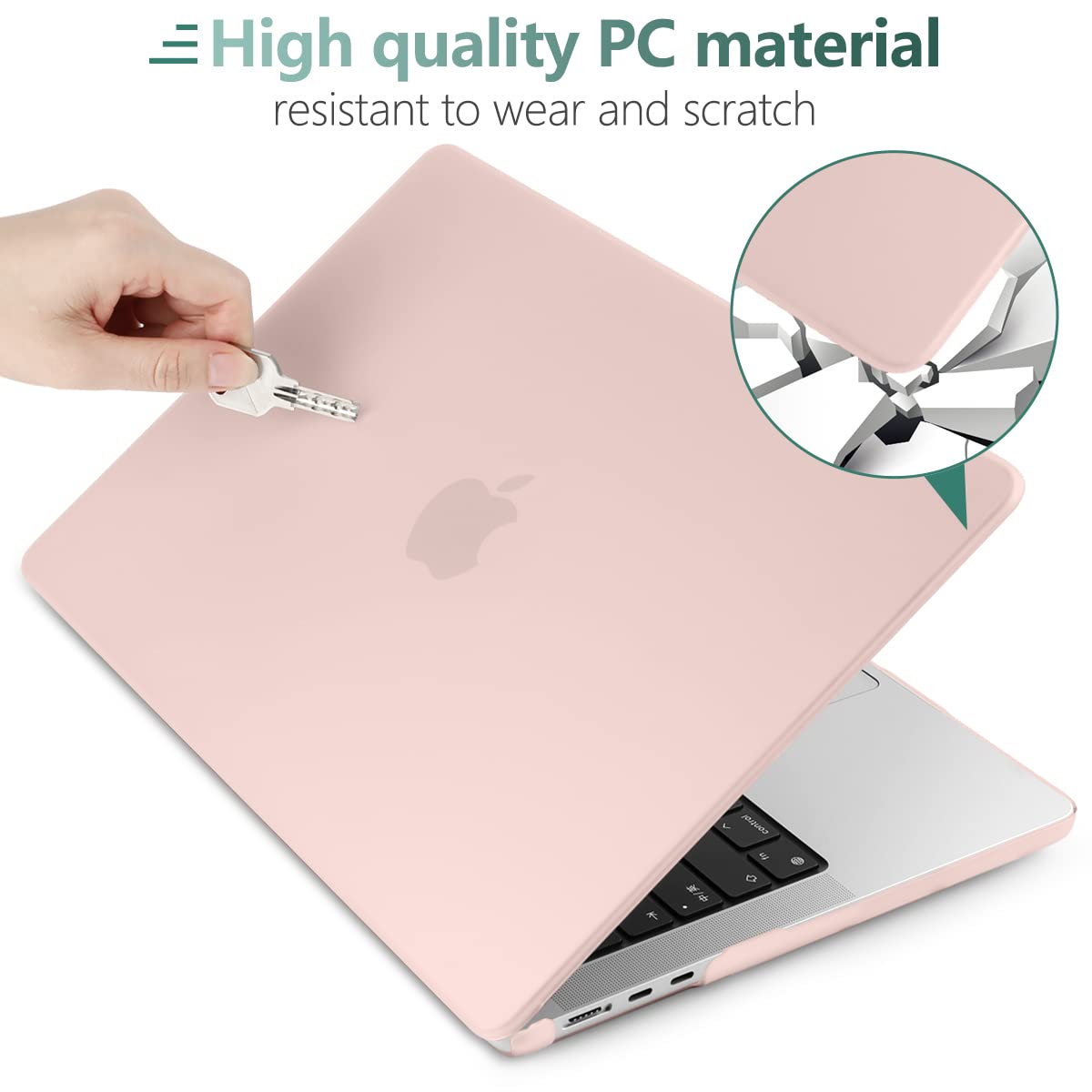 Cases & Skins: Suitable for  2023 2022 MacBook Air 13 inch case M2 Model A2681 Hard Shell Case Keyboard Cover Sold Pink
