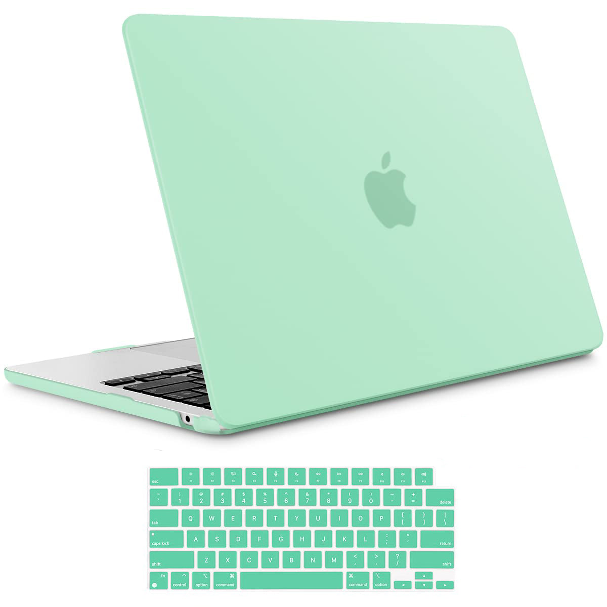 Cases & Skins: Suitable for  2023 2022 MacBook Air 13 inch case M2 Model A2681 Hard Shell Case Keyboard Cover Green