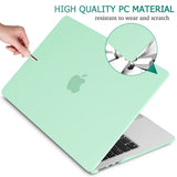 Cases & Skins: Suitable for  2023 2022 MacBook Air 13 inch case M2 Model A2681 Hard Shell Case Keyboard Cover Green
