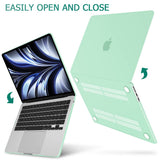 Cases & Skins: Suitable for  2023 2022 MacBook Air 13 inch case M2 Model A2681 Hard Shell Case Keyboard Cover Green