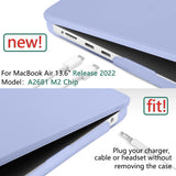 Cases & Skins: Suitable for  2023 2022 MacBook Air 13 inch case M2 Model A2681 Hard Shell Case Keyboard Cover