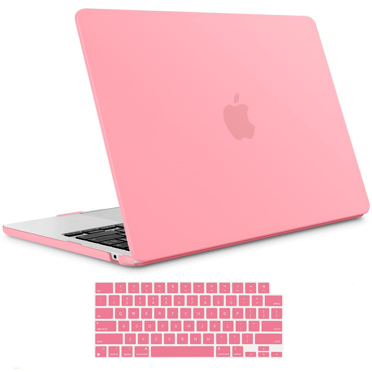 Cases & Skins: Suitable for  2023 2022 MacBook Air 13 inch case M2 Model A2681 Hard Shell Case Keyboard Cover Pink
