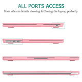 Cases & Skins: Suitable for  2023 2022 MacBook Air 13 inch case M2 Model A2681 Hard Shell Case Keyboard Cover Pink