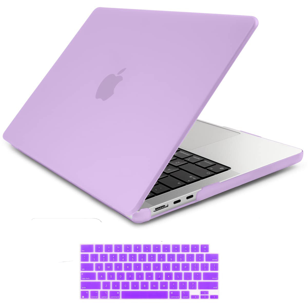 Cases & Skins: Suitable for  2023 2022 MacBook Air 13 inch case M2 Model A2681 Hard Shell Case Keyboard Cover Purple