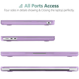 Cases & Skins: Suitable for  2023 2022 MacBook Air 13 inch case M2 Model A2681 Hard Shell Case Keyboard Cover Purple