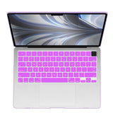 Cases & Skins: Suitable for  2023 2022 MacBook Air 13 inch case M2 Model A2681 Hard Shell Case Keyboard Cover Purple