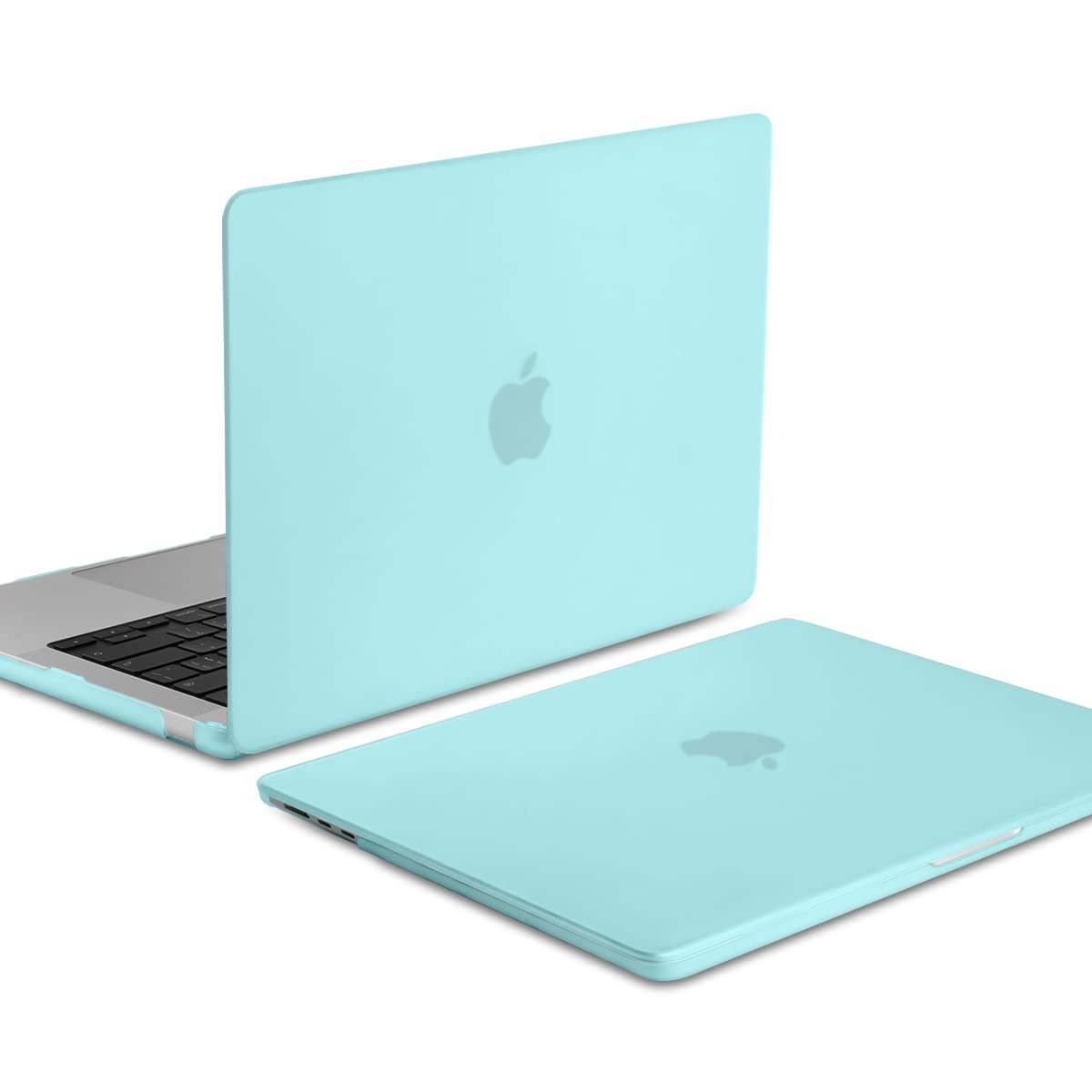 Cases & Skins: Suitable for  2023 2022 MacBook Air 13 inch case M2 Model A2681 Hard Shell Case Keyboard Cover Turquoise