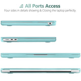 Cases & Skins: Suitable for  2023 2022 MacBook Air 13 inch case M2 Model A2681 Hard Shell Case Keyboard Cover Turquoise