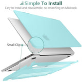 Cases & Skins: Suitable for  2023 2022 MacBook Air 13 inch case M2 Model A2681 Hard Shell Case Keyboard Cover Turquoise