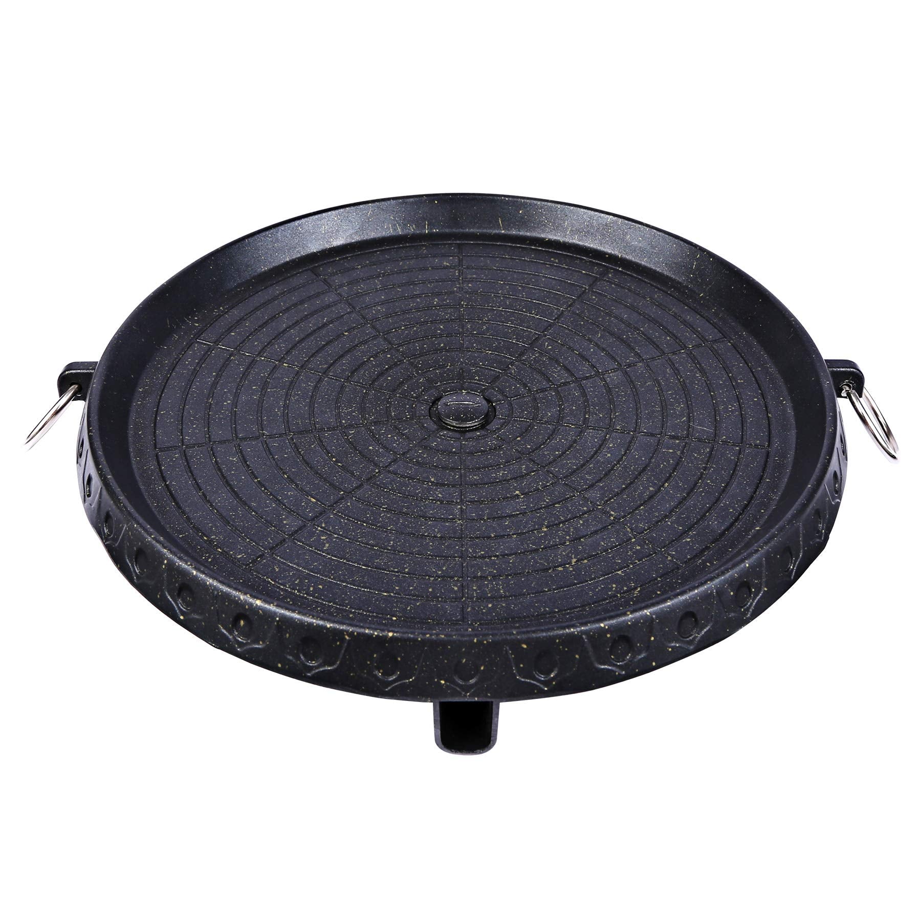 BBQ Tools: Korean BBQ Grill Pan Non-Stick Smokeless Stovetop BBQ Grill Plate Indoor Outdoor