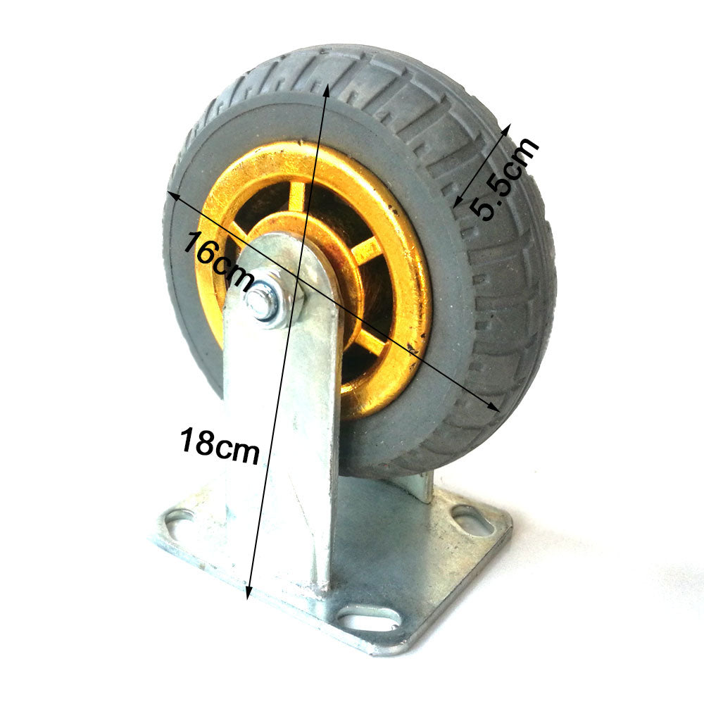 Utility Trolleys: 6" 150mm Heavy Duty Industrial Fixed Caster Wheels Caster Wheel Castor 250kg Trolley