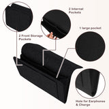 Bookcases & Shelves: Bed Organiser Bedside Caddy Sofa Organiserd Book Magazines Organiser Black