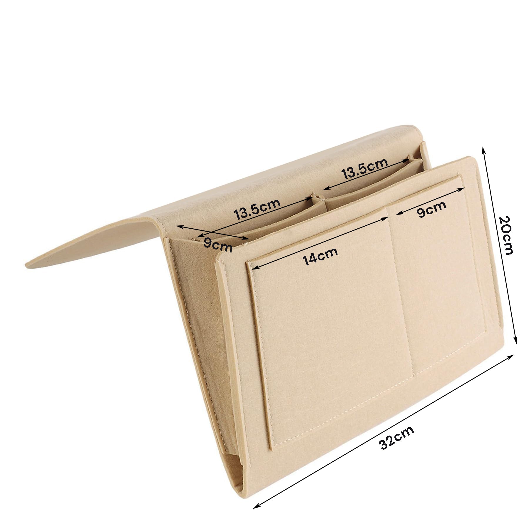 Bedside Tables: Bed Organiser Bed Caddy Sofa Organiser Bedside Organiser Book Magazines Organiser Black