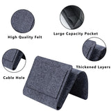 Bedside Tables: Bed Organiser Bed Caddy Sofa Organiser Bedside Organiser Book Magazines Organiser Dark Grey