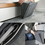 Bedside Tables: Bed Organiser Bed Caddy Sofa Organiser Bedside Organiser Book Magazines Organiser Dark Grey