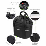 Cat Carriers & Crates: Bike Basket Folding Cat Dog Carrier Bicycle Handlebar Bag Quick Release Detachable Storage Basket