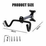 Bicycle Stands & Storage: Black Storage Bicycle Wall Mount Wall Hook Bike Wall Rack Space Saving Bike Storage Bracket