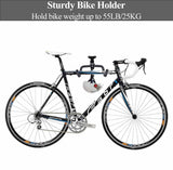 Bicycle Stands & Storage: Black Storage Bicycle Wall Mount Wall Hook Bike Wall Rack Space Saving Bike Storage Bracket