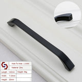 Kitchen & Bathroom DIY: Zinc Kitchen Cabinet Handles Bar Drawer Handle Pull black color hole to hole 128MM