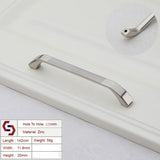 Kitchen & Bathroom DIY: Zinc Kitchen Cabinet Handles Bar Drawer Handle Pull silver color hole to hole 128MM