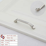 Kitchen & Bathroom DIY: Zinc Kitchen Cabinet Handles Bar Drawer Handle Pull silver color hole to hole 96MM