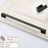 Kitchen & Bathroom DIY: Zinc Kitchen Cabinet Handles Drawer Bar Handle Pull black+copper color hole to hole size 320mm