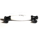 Kitchen & Bathroom DIY: Ceramics Kitchen Cabinet Handles Bar Drawer Handle Pull black 128mm