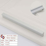 Kitchen & Bathroom DIY: Zinc Kitchen Cabinet Handles Drawer Bar Handle Pull Silver160mm