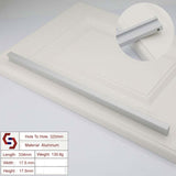 Kitchen & Bathroom DIY: Zinc Kitchen Cabinet Handles Drawer Bar Handle Pull Silver 320mm