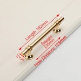 Kitchen & Bathroom DIY: Luxury Design Kitchen Cabinet Handles Drawer Bar Handle Pull Gold 128MM