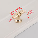 Kitchen & Bathroom DIY: Luxury Design Kitchen Cabinet Handles Drawer Bar Handle Pull Gold T Bar