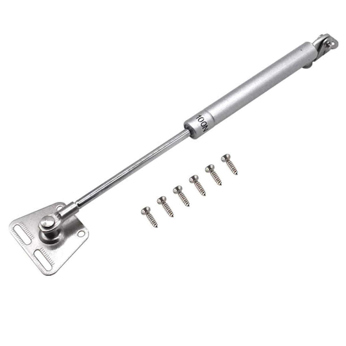 Door Hardware: 2 Pcs 100N Cabinet Door Hydraulic Hinge Metal Head Lift Support Soft Close & Buffer Telescopic
