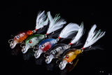 Fishing Tackle: 5x 4.5cm Popper Crank Bait Fishing Lure Lures Surface Tackle Saltwater