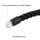 Gym Equipment & Accessories: Single Grip Tricep PullDown Rope Cable Attachment Pull Down Rope Tricep Rope Pully