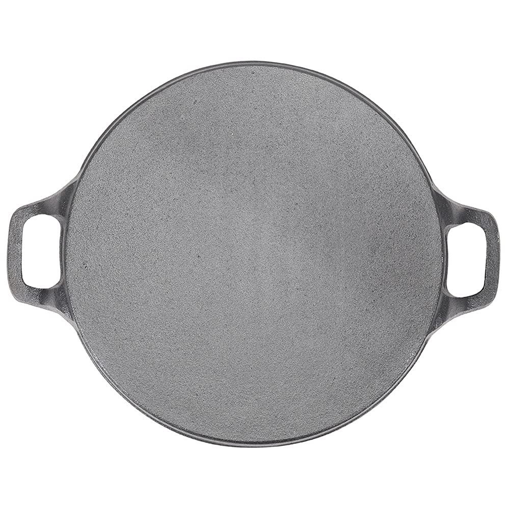 BBQ Tools: 30cm Round Cast Iron Griddle Plate, BBQ Pan Cooking Griddle Grill for StoveF, Oven