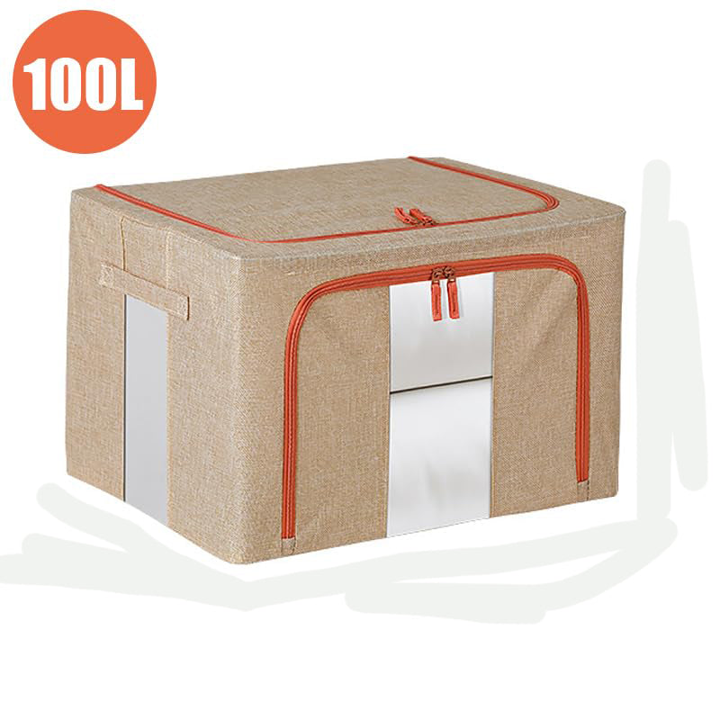 Clothing & Wardrobe Storage: 100L Cloth Storage Box Closet Organizer Storage Bags Clothes Storage Bags Wardrobe Organizer Idea CREAM