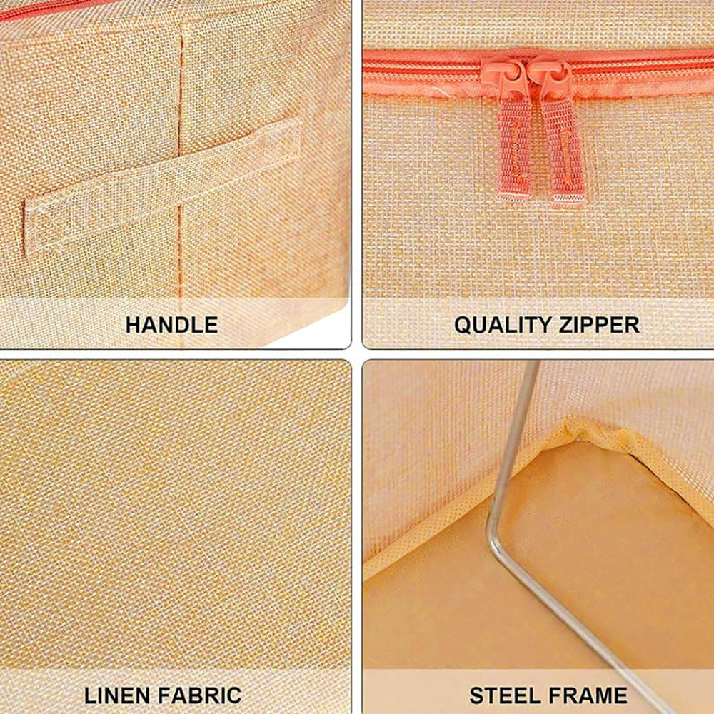 Clothing & Wardrobe Storage: 100L Cloth Storage Box Closet Organizer Storage Bags Clothes Storage Bags Wardrobe Organizer Idea CREAM
