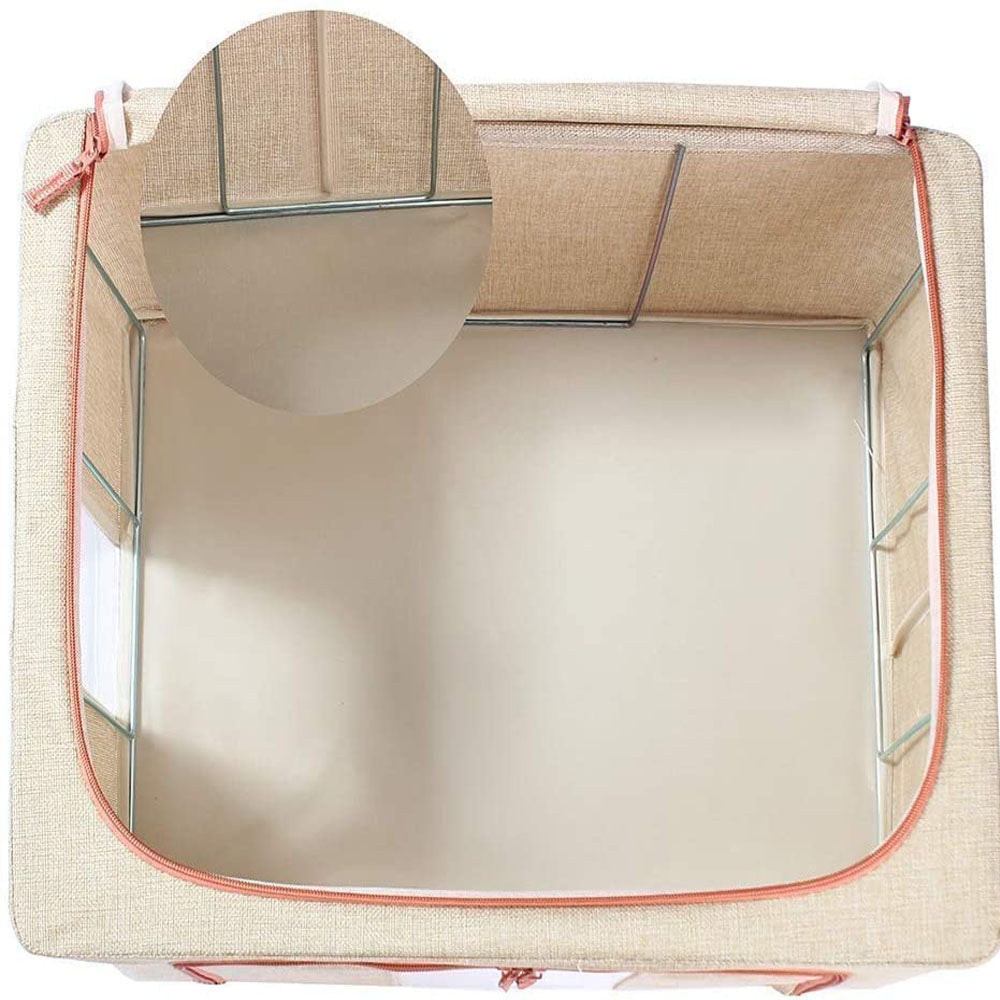 Clothing & Wardrobe Storage: 66L Cloth Storage Box Closet Organizer Storage Bags Clothes Storage Bags Wardrobe Organizer Idea CREAM