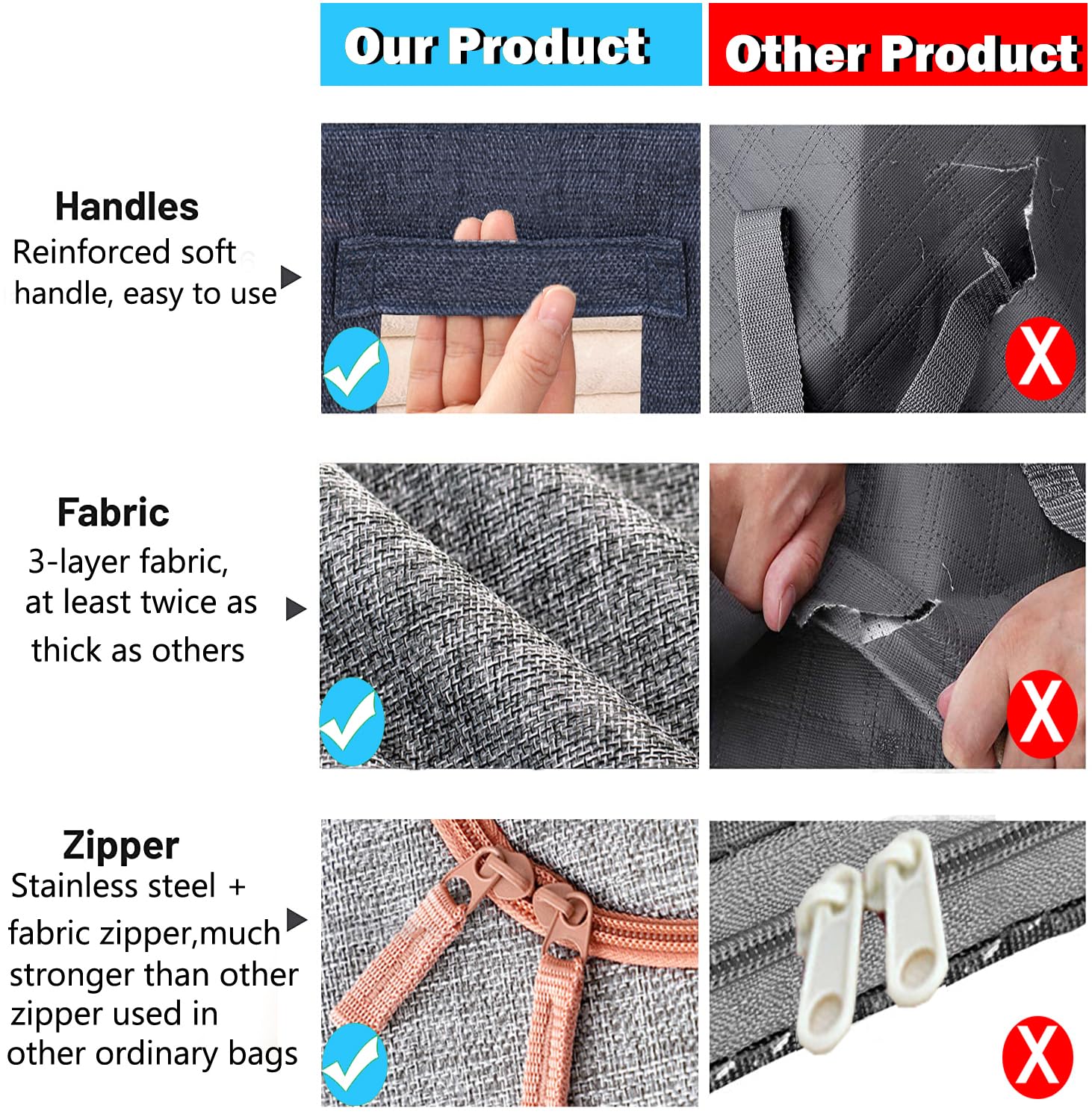 Clothing & Wardrobe Storage: 24L Cloth Storage Box Closet Organizer Storage Bags Clothes Storage Bags Wardrobe Organizer Idea Grey