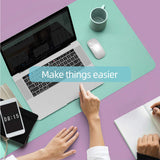 Office Supplies: Green 120cm*60cm Dual Side Office Desk Pad Waterproof PU Leather Computer Mouse Pad