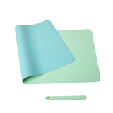 Office Supplies: Green 90cm*45cm Dual UseOffice Desk Pad Waterproof PU Leather Computer Mouse Pad