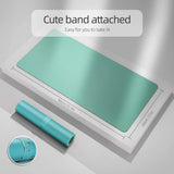Office Supplies: Green 90cm*45cm Dual UseOffice Desk Pad Waterproof PU Leather Computer Mouse Pad