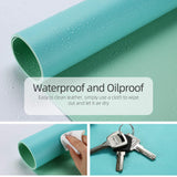 Office Supplies: Green 90cm*45cm Dual UseOffice Desk Pad Waterproof PU Leather Computer Mouse Pad